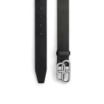 Women’s Bb Thin Belt in Black - Image 2